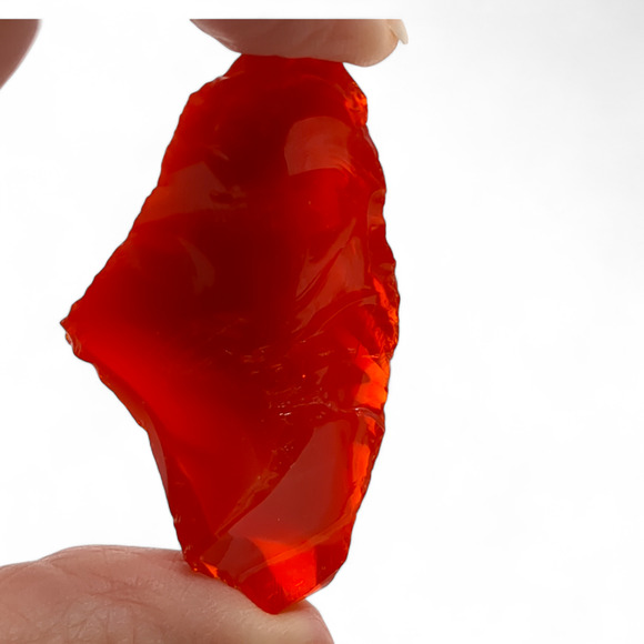 Amberina and Ruby Swirl Slag Art Glass Cullet #4S47 - Picture 5 of 6